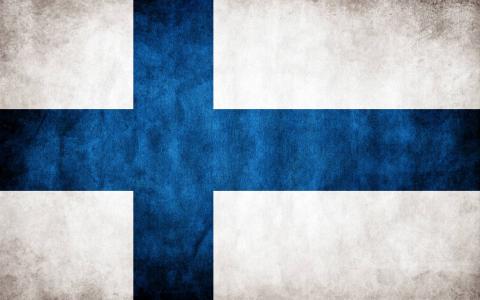芬兰国旗壁纸背景