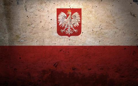 波兰国旗壁纸背景