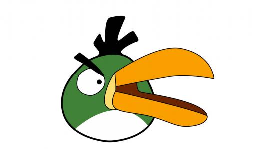 绿色的愤怒的小鸟
