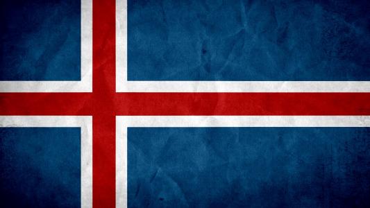 冰岛国旗桌面壁纸