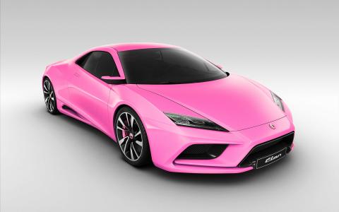 粉红色的车
