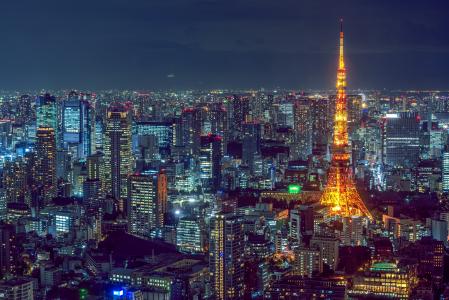日本标志性建筑东京塔