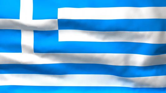 希腊国旗桌面壁纸