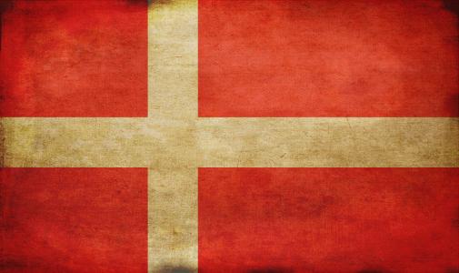 丹麦国旗宽壁纸
