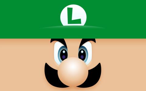 Luigi脸电脑壁纸