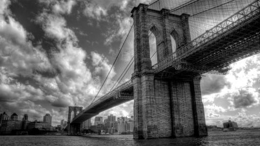 布鲁克林大桥图片