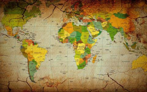 世界地图壁纸