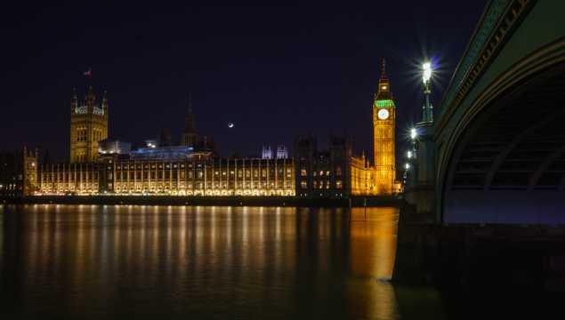 英国伦敦大本钟建筑风光图片