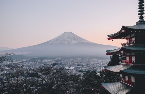 富士山下风光图片
