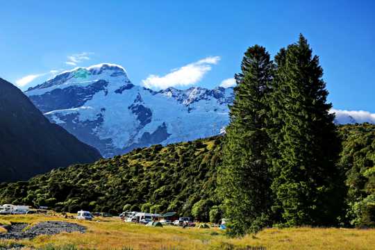 新西兰南岛库克山景物图片