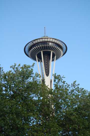西雅图地标性建筑太空针塔图片