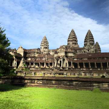东南亚柬埔寨吴哥窟建筑自然风光图片