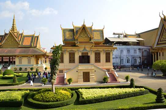 柬埔寨金边皇宫景致图片