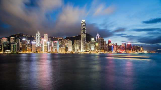 繁荣的香港风光图片