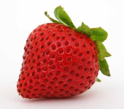 一颗熟透的草莓