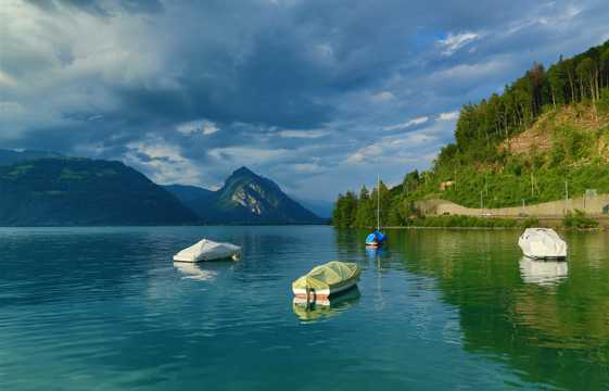 瑞士图恩湖景色图片