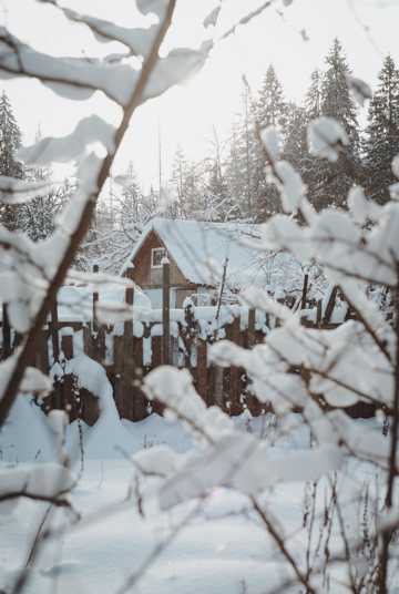 冬日雪屋雪景图片