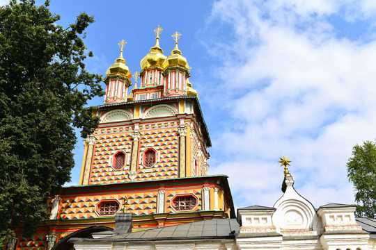 俄罗斯莫斯科谢尔盖修道院景色图片