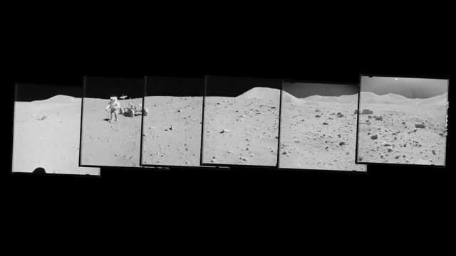 NASA宇航员登月照片