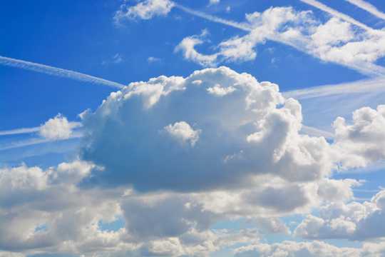 高空云彩景象图片