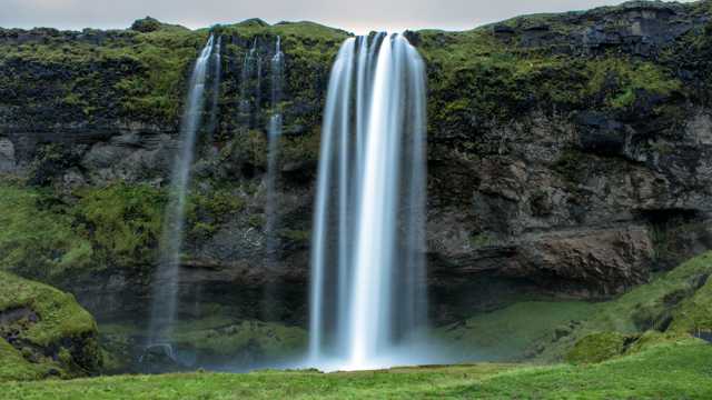 冰岛塞里雅兰瀑布景色图片