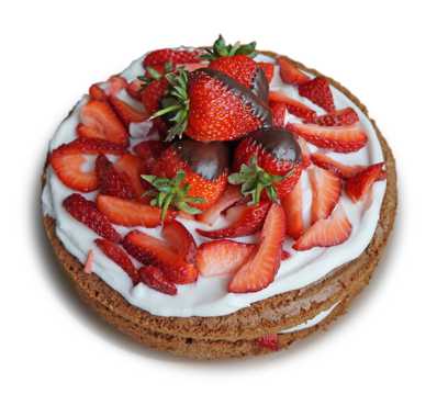 新鲜草莓奶油蛋糕图片