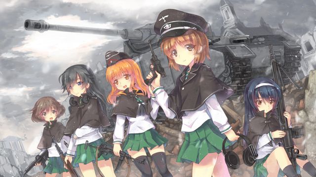 日本动画少女与战车
