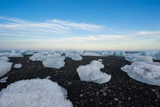 寒地冰川景色图片