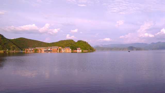 云南泸沽湖自然光景