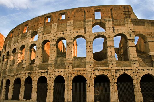 意大利罗马斗兽场建筑光景图片