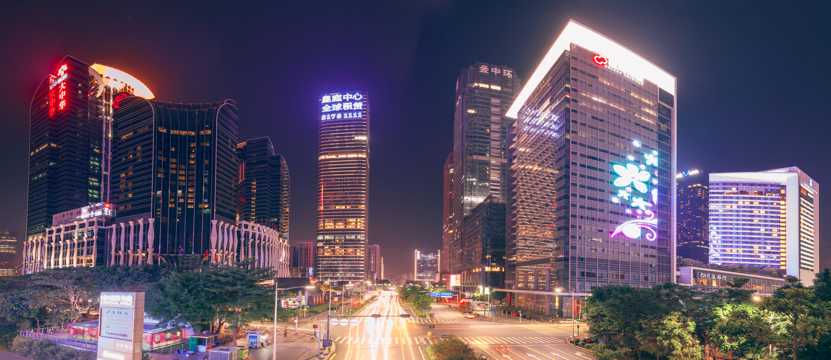 广东深圳烂漫夜景图片